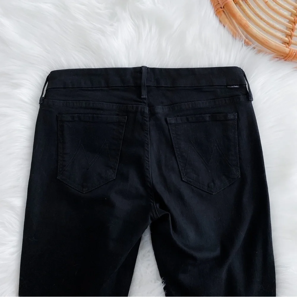 Mother Denim The Looker Ankle Fray Jeans  Guilty As Sin Distressed Ripped 29 - Picture 6 of 16